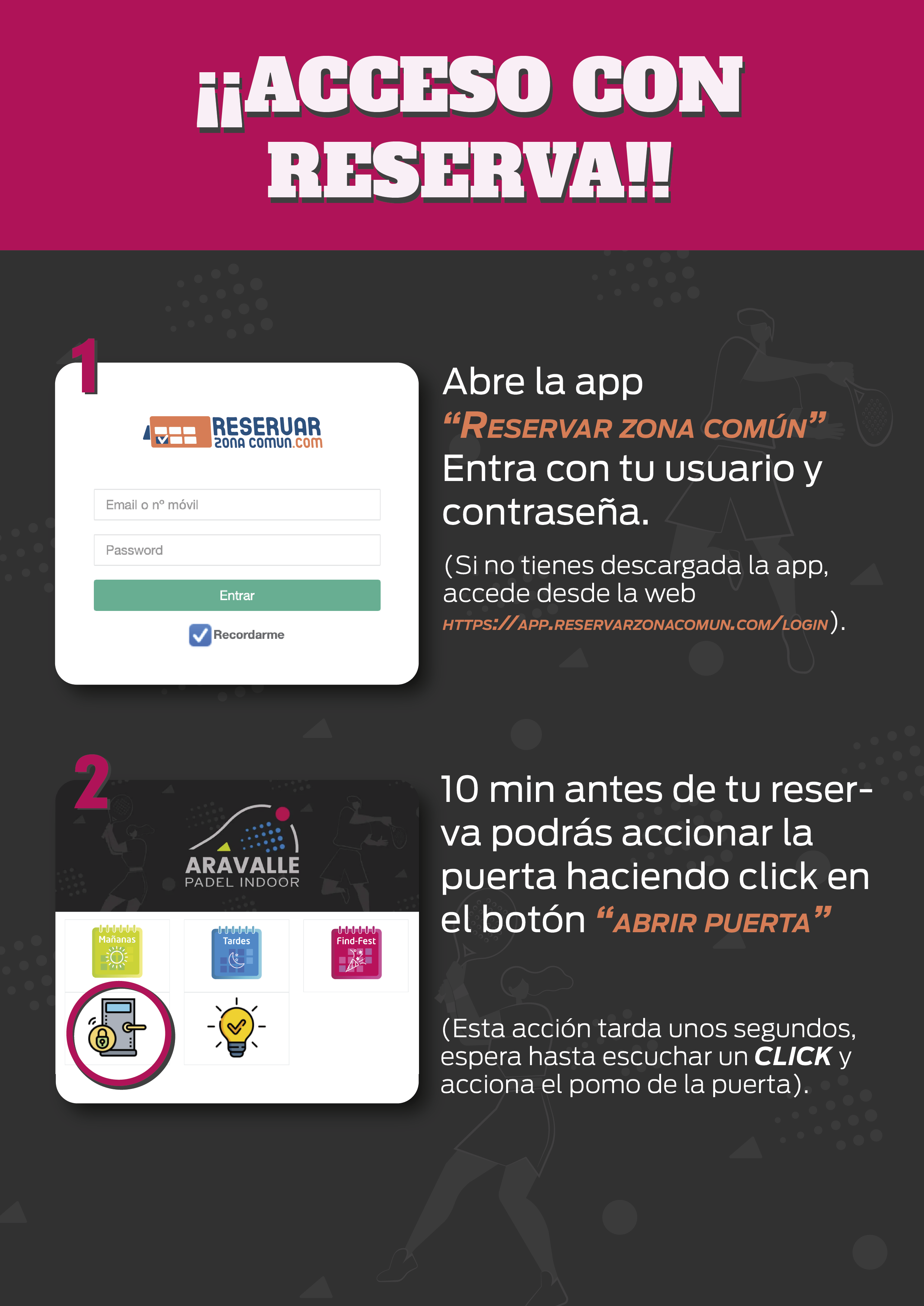 Pasos para acceder a la app: [describe brevemente cada paso]